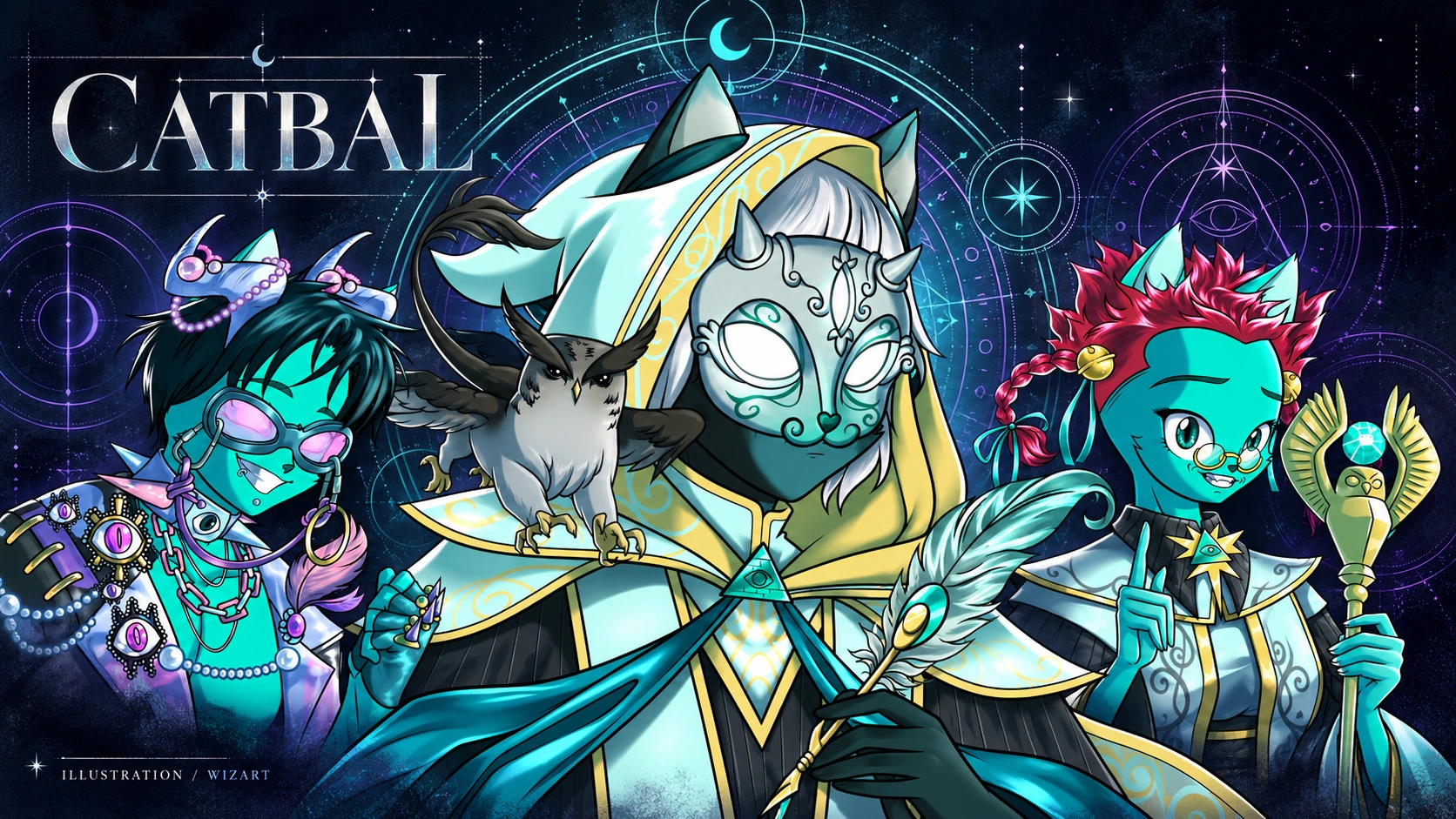 Catbal editorial cover, based on supplied collection artwork