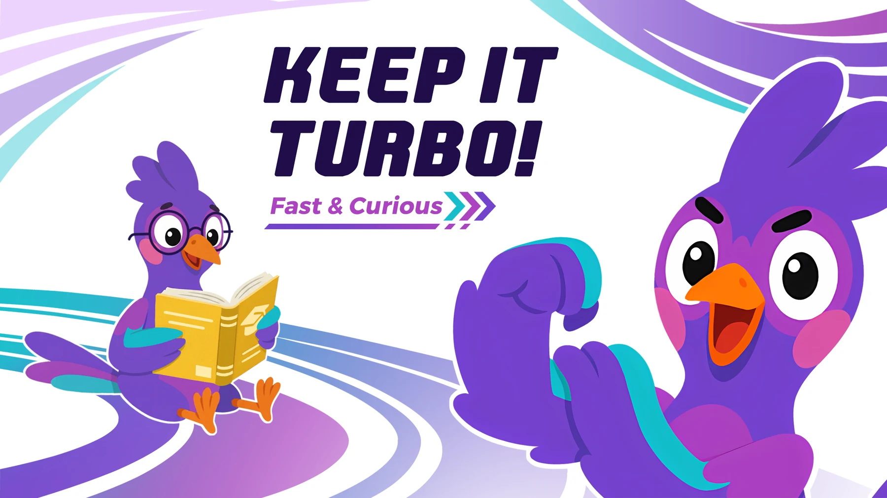 Keep it Turbo / Closing artwork from the mascot bible.